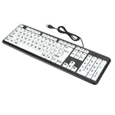 Suurikokoiset näppäimet USB-johdollinen näppäimistö näkövammaisille ja vanhuksille