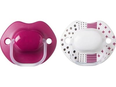 43341960-PACIFIER CTN URBAN 2X 6-18 MONTH GIRL