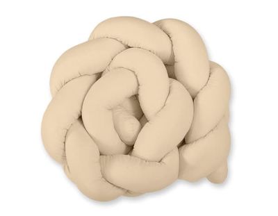 Flettet sengehynde - beige