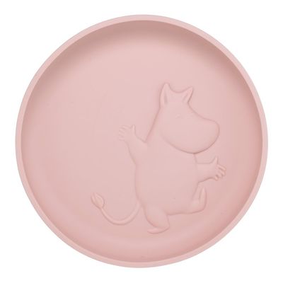 Mumin Silikon Tallrik med Sugkopp Rosehip Pink Rätt Start