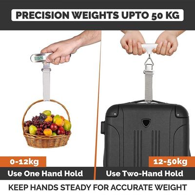 INF Digital bagagevægt med krogstropper 50kg/10g