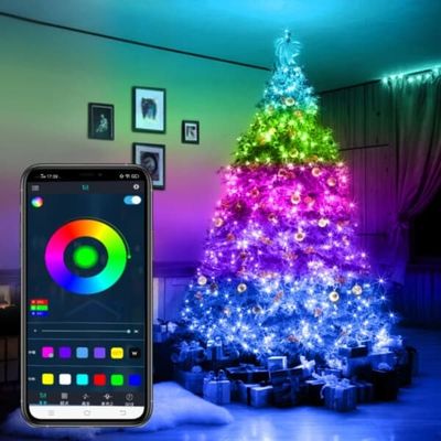 Smart Christmas Lighting RGB LED LYS LOOP MED APP FJERNE KONTROL 10M