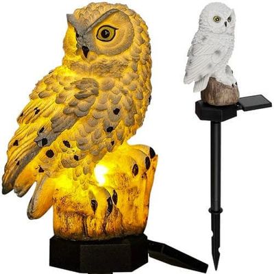 Ugle fugleskremsel Solar Lampe for Hage