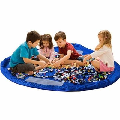 Playmat - Lekmatta och förvaringsväska för Leksaker / Lego - Blå