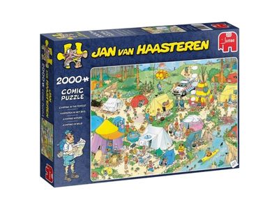 Jumbo Jan van Haasteren Camping i skogen 2000 brikker puslespill (19087)