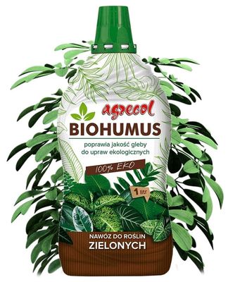 Biohumusgödsel för blommor och gröna växter 1 l