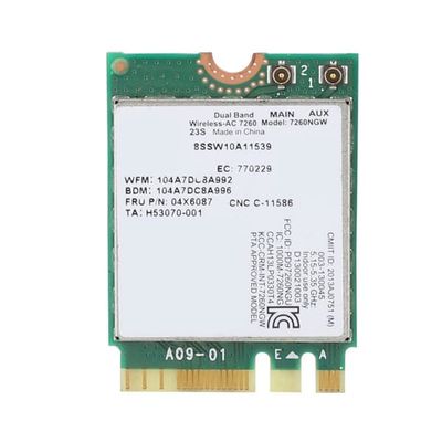 Intel 7260AC 7260NGW Dual Band langaton verkkokortti Lenovo IBM Thinkpad FRU04X6087:lle