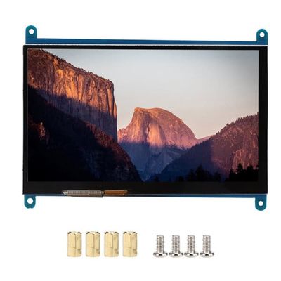 Teräväpiirtoinen 7 tuuman LCD HDMI -näyttö kapasitiivisella kosketuksella Raspberry Pi:lle
