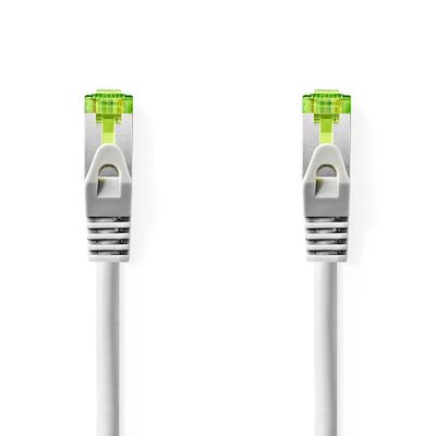 CAT7 nätverkskabel | S/FTP | RJ45 hane | RJ45 hane | 2.00 m | Snagless | Rund | LSZH | Grå | Label