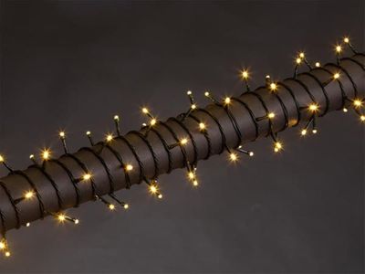 Stella Led - 20 M - 300 varmhvite lamper - Grønn ledning - 24 V
