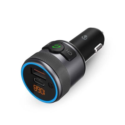 Bilstereo FM-sender | Fort | Hands free samtale | 1 " | Gul skjerm | Bluetooth® | PD 18 W / PD 24 W | Rask lading | Bass boost | Google Assistant / Si