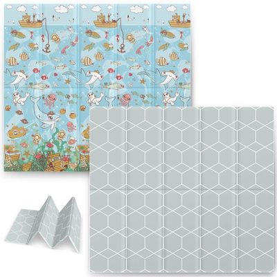 Sammenfoldelig legemåtte 200 x 180 x 1 cm Nukido NK-340 Ocean