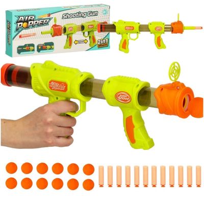 Nerfy patron ball pistol 2-i-1 grønn