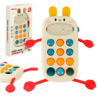 Montessori sensorisk leketøy for babyer telefon med knapper menneskelig.