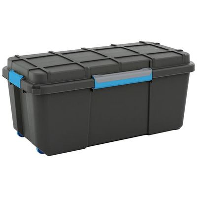KIS 241507 Förvaringslåda Scubba stapelbar (B x H x D) 780 x 350 x 395 mm Grå-blå, Svart 1 st