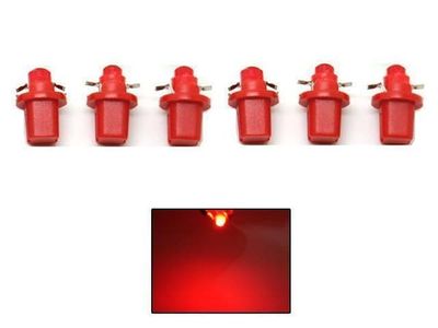 b8,5d Ledlampor med 1st COB ledchip 6-pack instrumentlampa 12v