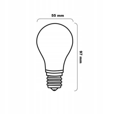 Set med 10 stötsäker GLS A60 E27 40W glödlampa