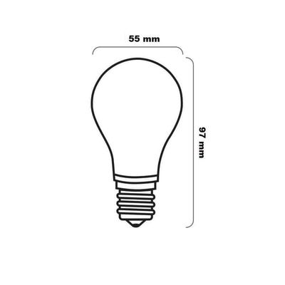 Set med 10 stötsäker GLS A60 E27 75W glödlampa