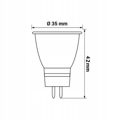 MR11 LED-lampa 12v 3w 4000K
