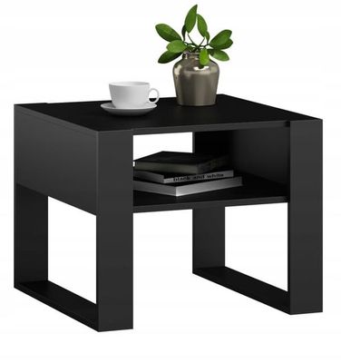 Kaja firkantet sofabord 60x60 sort/sort til stuen MK sofabord