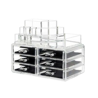UNIQ Makeup Organizer med 6 skuffer - U340