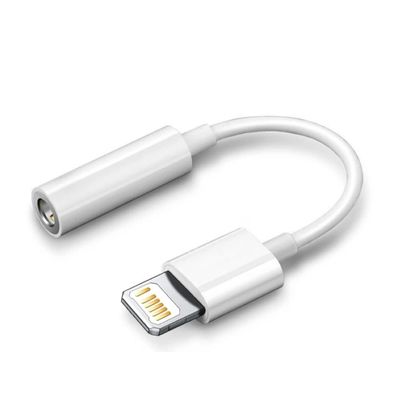 Lightning til 3,5 mm AUX hodetelefonadapter for iPhone/Apple