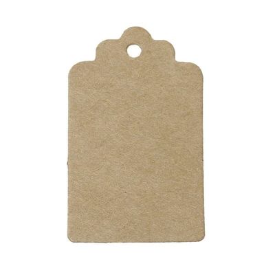 100x Papiretiketter - Brun