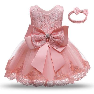 Princess party dresses with Bow and Headband