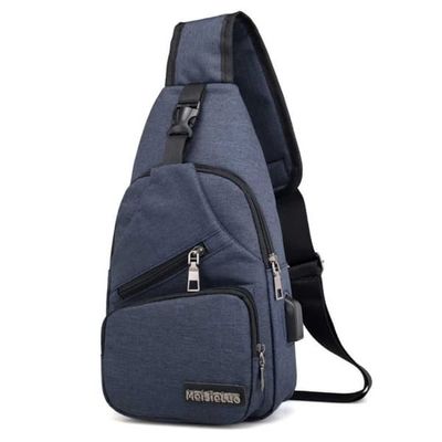 Sininen olkalaukku miesten - Cross Body laukku Powerbank Outletillä