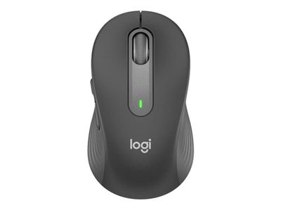 Logitech Signature M650 - Mus - optisk - 5 knapper - trådløs - 2.4 GHz, Bluetooth - Logitech Logi Bolt USB-mottaker - grafitt