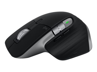 Logitech MX Master 3S (For Mac) - Mus - laser - 7 knapper - trådløs - Bluetooth, 2,4 GHz - Logitech BOLT-mottaker - grafitt