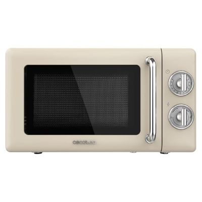 Cecotec ProClean 3010 Retro Beige 20-litre manual microwave with 700 W.