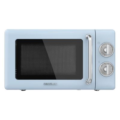 Cecotec ProClean 3110 Retro Blue 20-litre manual microwave with 700 W and grill.