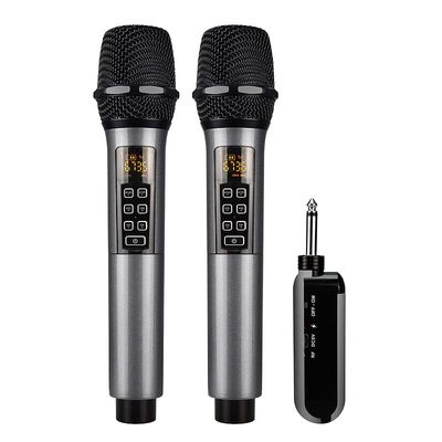 INF To stk. trådløse mikrofoner med Bluetooth-reverb og Android-kabel Sort