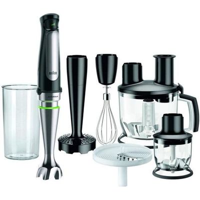 Braun Multiquick 7 MQ 7087X stavmixer med ActiveBlade-teknik, kvarn, visp och matberedare med 11 tillbehör nr