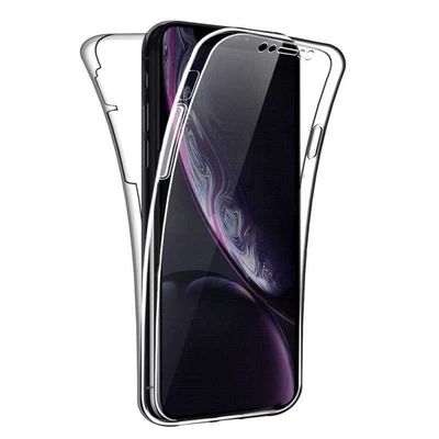 360° täysin peittävä silikonikotelo iPhone XR