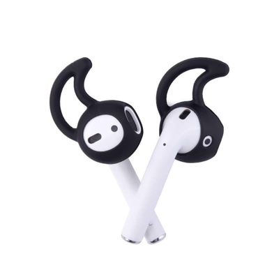 Sport silikon deksel til AirPods 2-pakke : Farge - Svart