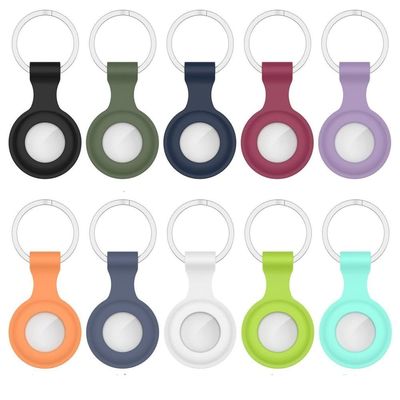 Airtag-skall - 10 farger - med nøkkelring - Protective Sleeve Case