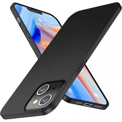 iPhone 13 Ultraohut kumipinnoitettu mattamusta Cover Basic V2