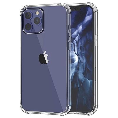 2 stk iPhone 12 / 12 Pro Silikon Støtsikkert skall ekstra støtsikkert