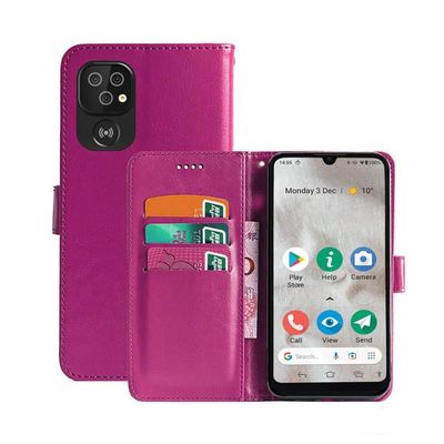 Wallet Cover 3-kort Doro 8110 : farve - lyserød