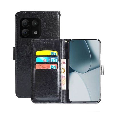 OnePlus 10 Pro Wallet Cover 3-kort : farve - sort