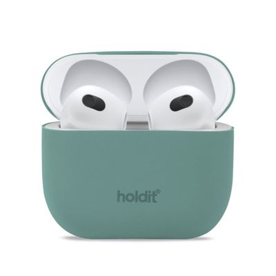 holdit AirPods 3 Skal Silikon Nygård Moss Green