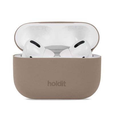 holdit AirPods Pro Nygård Skal Silikon Mocha Brown