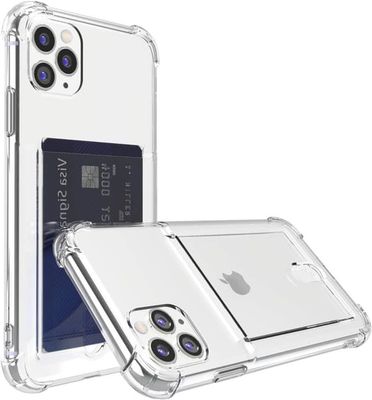 iPhone 11 Pro gjennomsiktig iPhone-deksel med kortholder