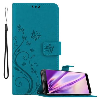 Deksel til Sony Xperia XZ3 Lommebokdeksel i blomster design med magnetisk lukking, stativfunksjon og kortplasser