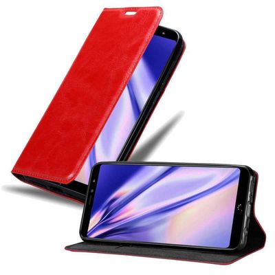 BQ Aquaris X2 Suojakotelo Suojakuori Lompakkokotelo Matkapuhelinkotelo jossa magneettisuljenta, jalusta-toiminto ja korttitasku