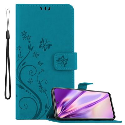 Deksel til Xiaomi RedMi NOTE 10 5G / POCO M3 PRO 5G Lommebokdeksel i blomster design med magnetisk lukking, stativfunksjon og kortplasser