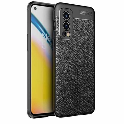 Skal Fodral kompatibel med OnePlus Nord 2 5G Mobilskydd av flexibelt TPU-silikon med ädel läderimitation