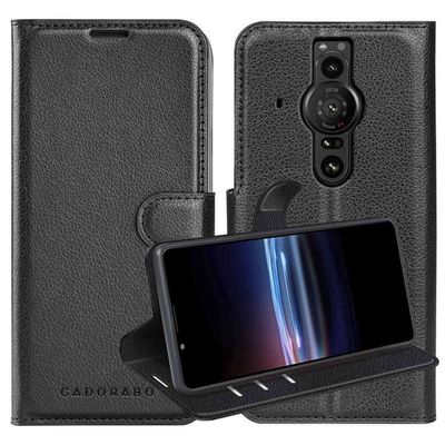 Deksel til Sony Xperia PRO-I Lommebokdeksel med magnetisk lukking, stativfunksjon og kortlomme